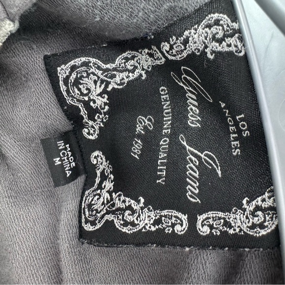 Guess sweater embroidered beads rhinestone jewels tattoo style ombré vintage - Picture 13 of 14